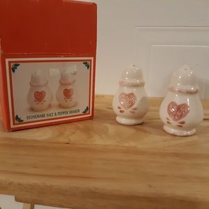 Stonewear Salt and Pepper shakers